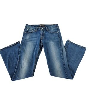 Levis 518 Superlow Bootcut Jeans Womens 9M W29 L32 Medium Wash Blue 11518-0091